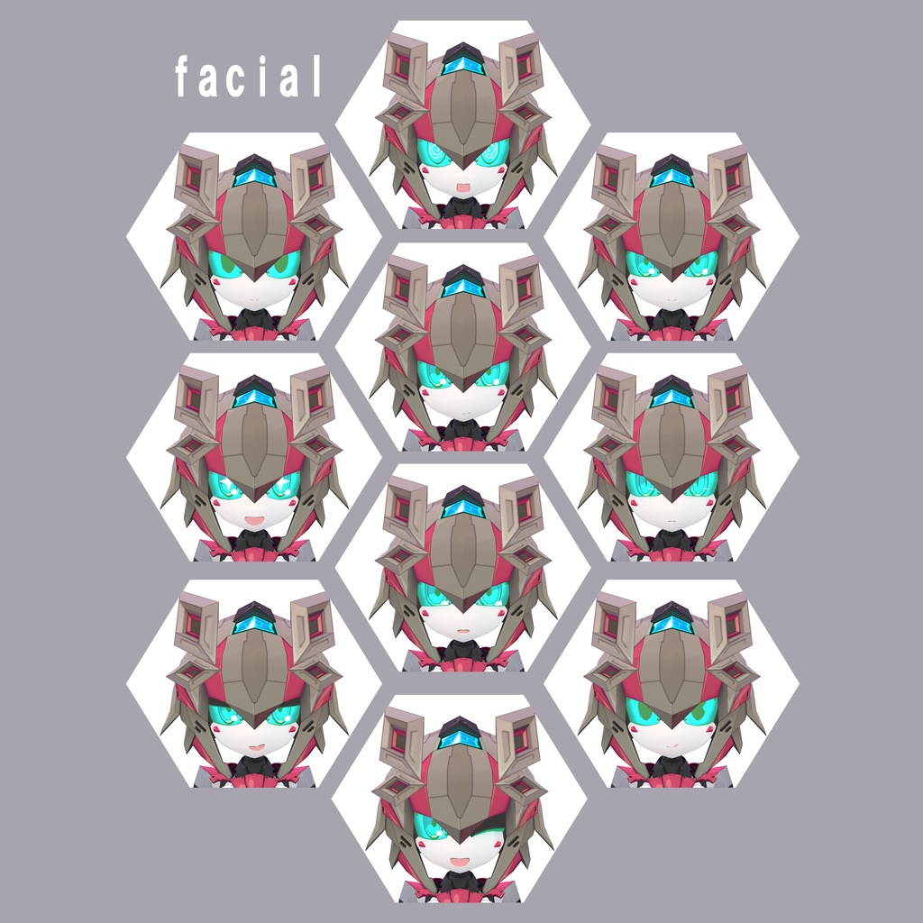 TranCL(トランシエル) 2in1ルックカスタムロボアバター 【オリジナル3Dモデル】