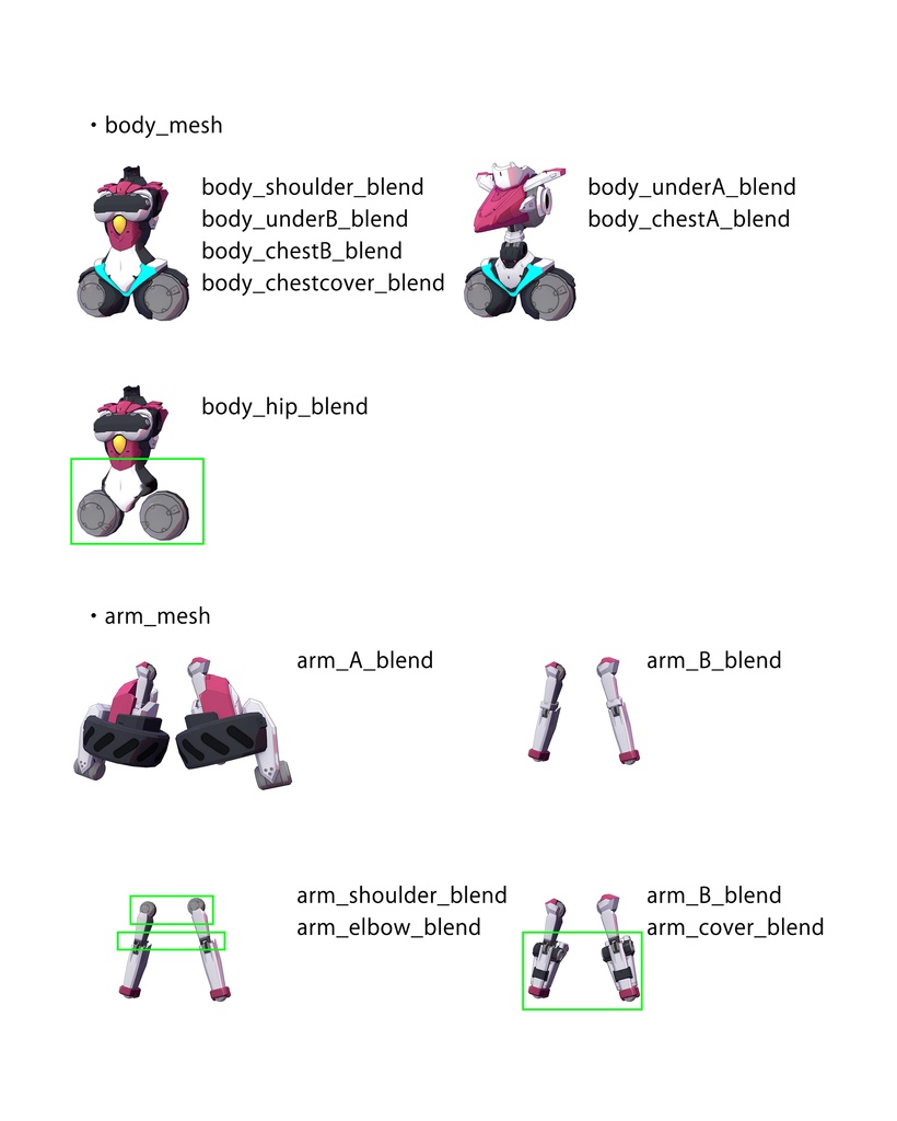 TranCL(トランシエル) 2in1ルックカスタムロボアバター 【オリジナル3Dモデル】