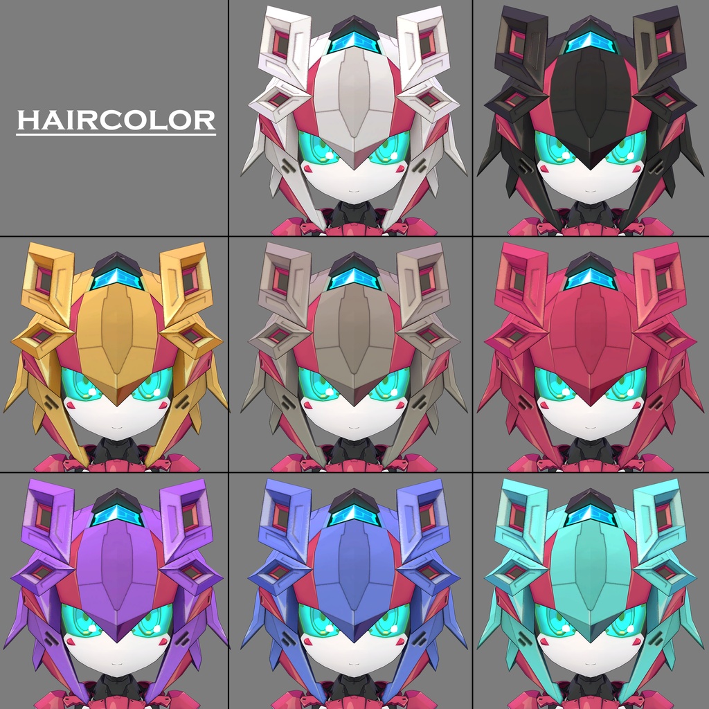 TranCL(トランシエル) 2in1ルックカスタムロボアバター 【オリジナル3Dモデル】