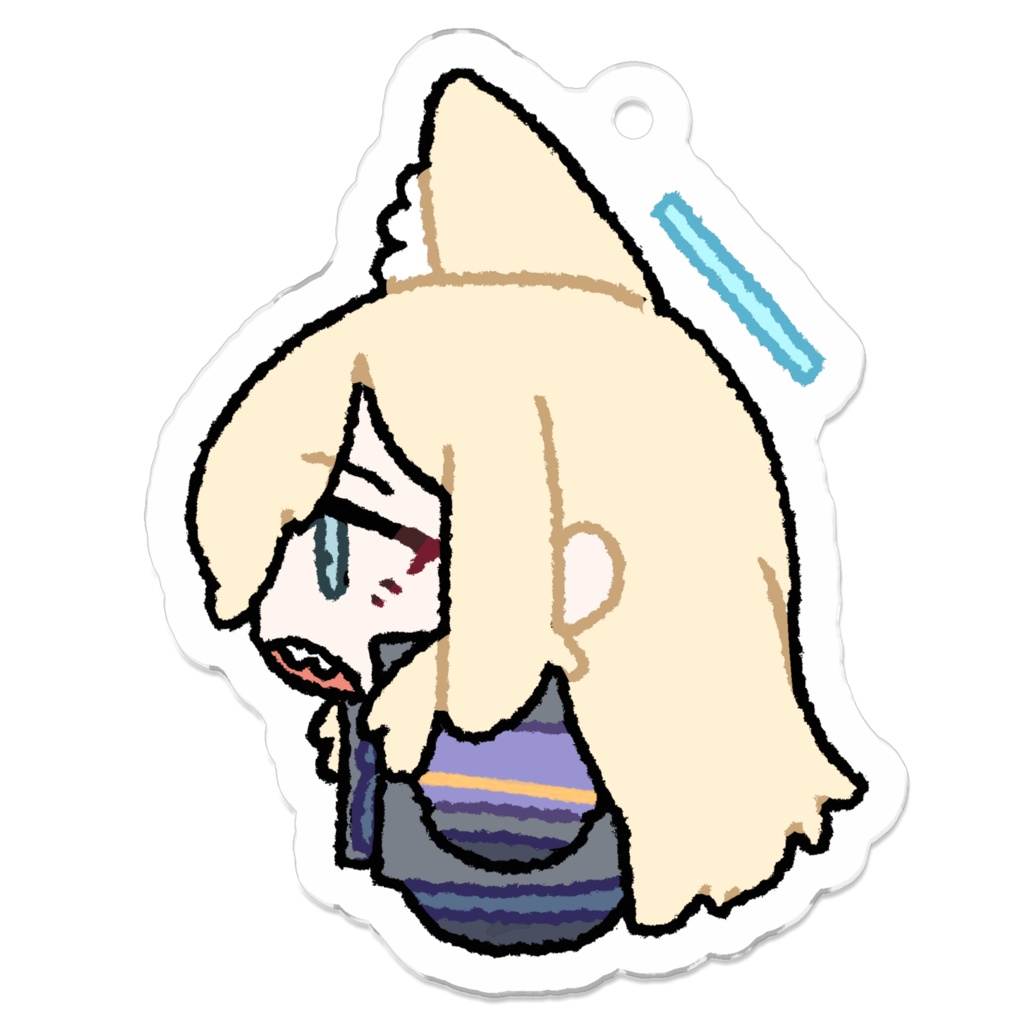 ちびカンナ（よこ）アクキー(keychain)