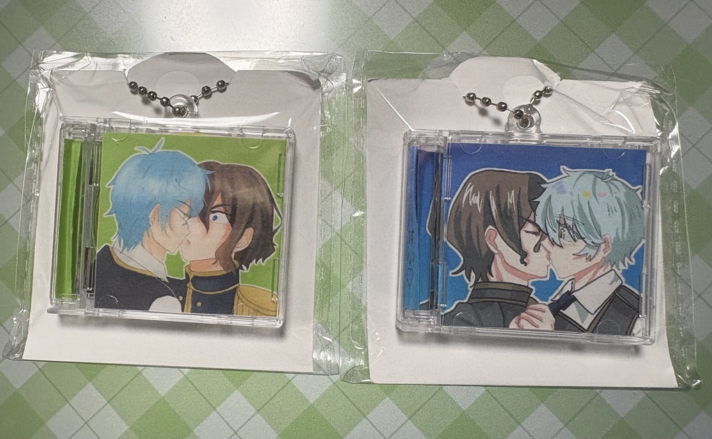 ミニCD風キーホルダー