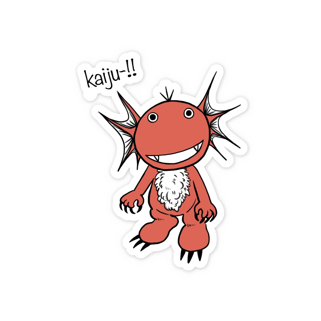 怪獣 ステッカー1