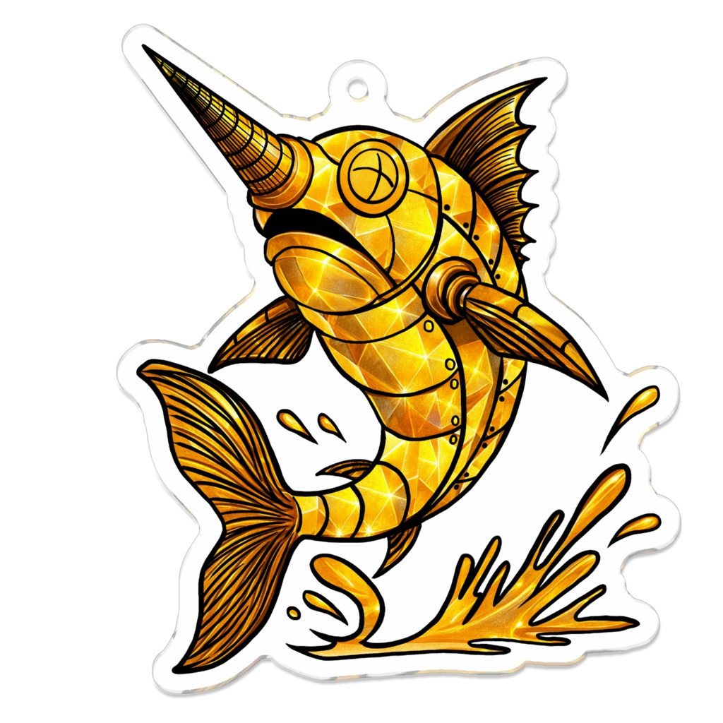 ゴールデン MEKAJIKI CHANNEL キーホルダー（試作品）