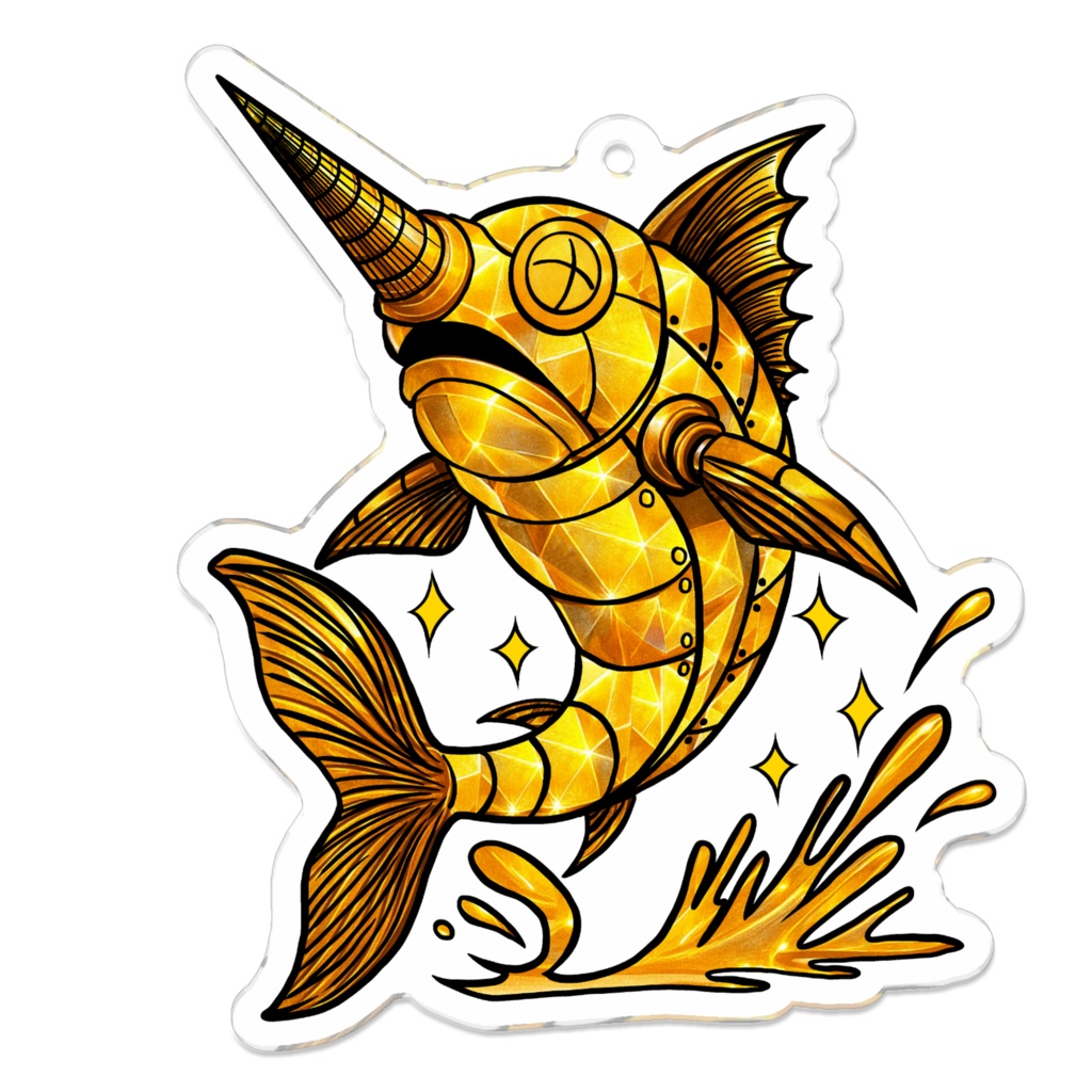 ゴールデン MEKAJIKI CHANNEL キーホルダー(試作品)