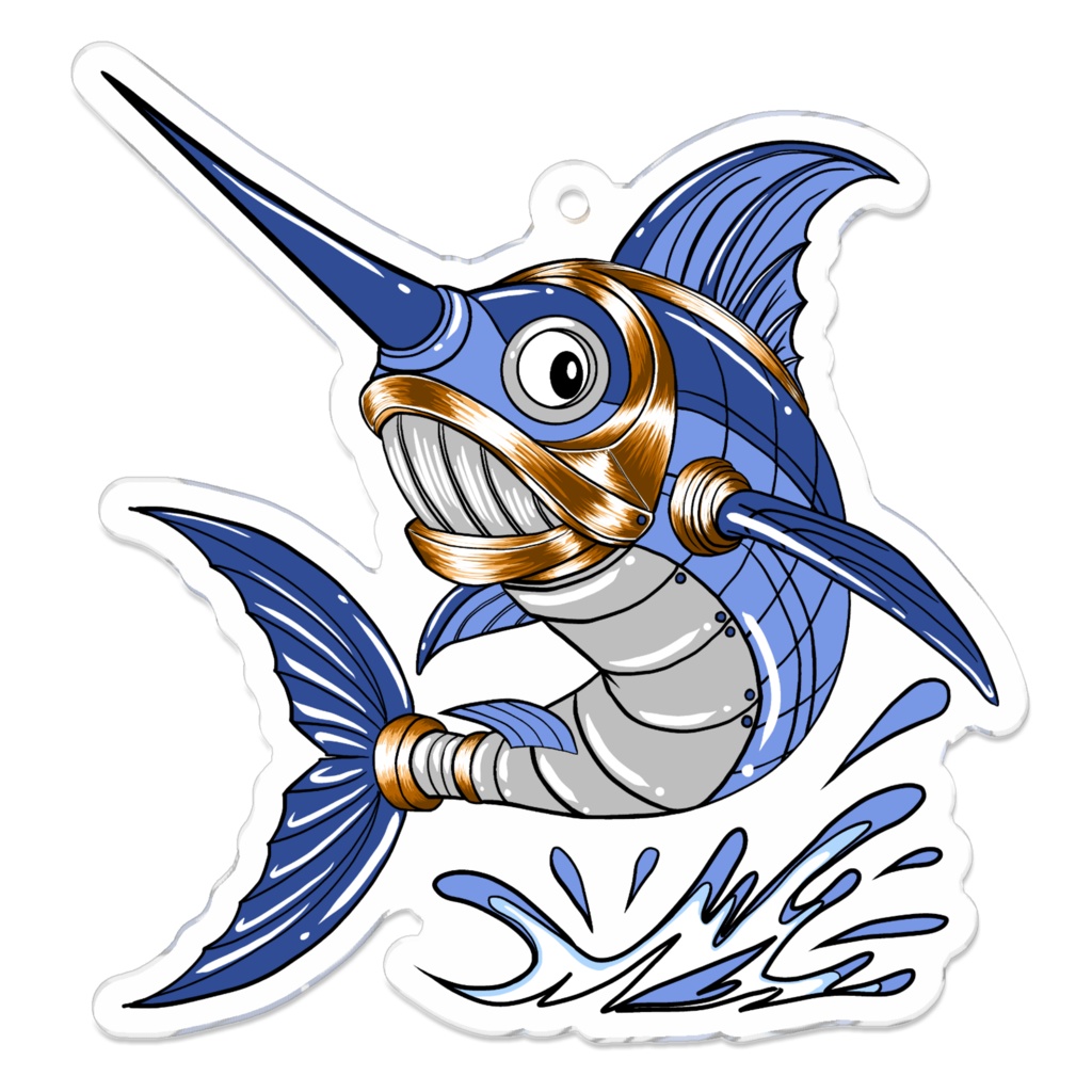 試作品 メカメカジキ キーホルダー