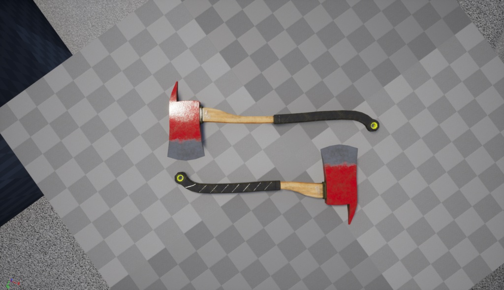 ローポリ消火斧(長・短2種)