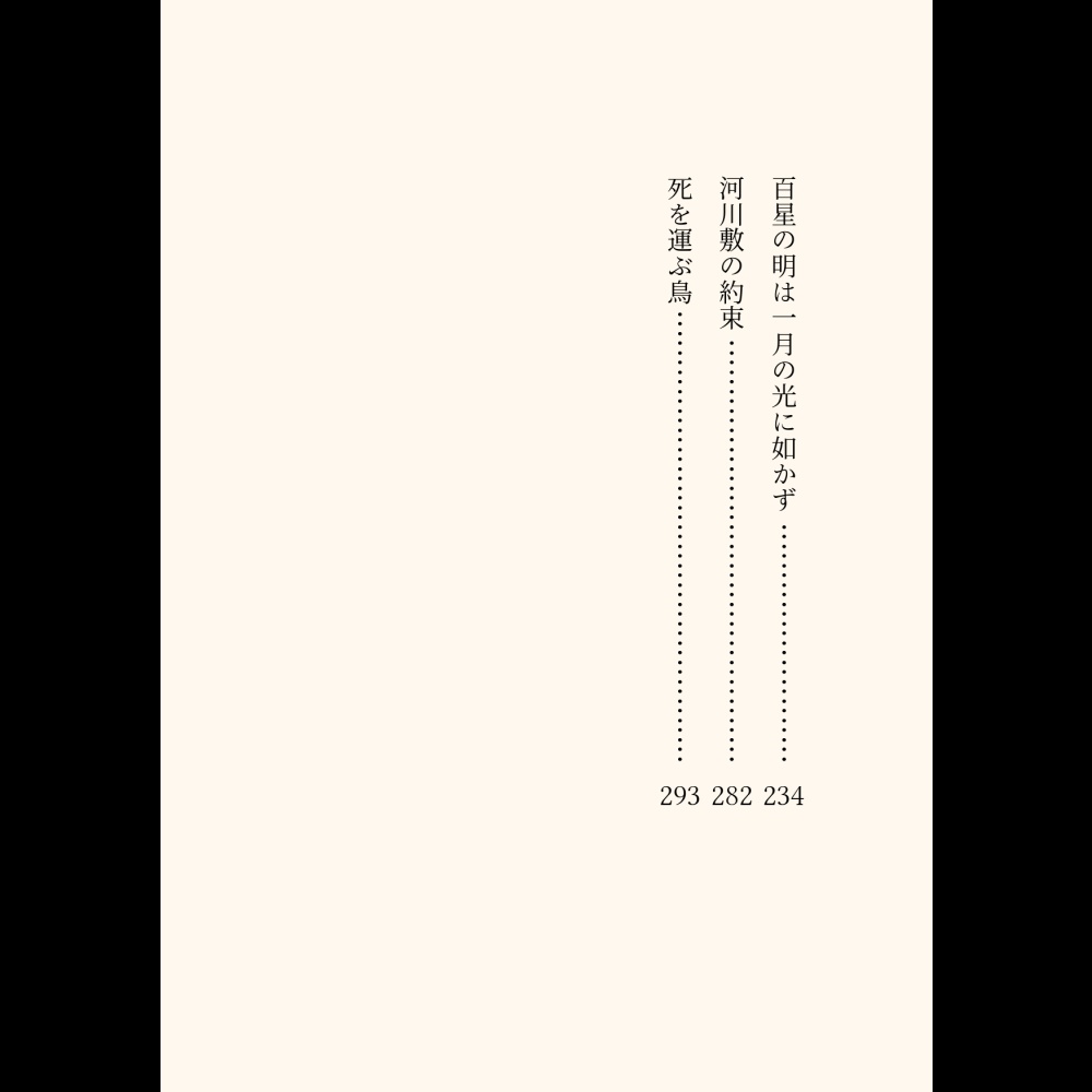 小説「一月の光」(文庫)