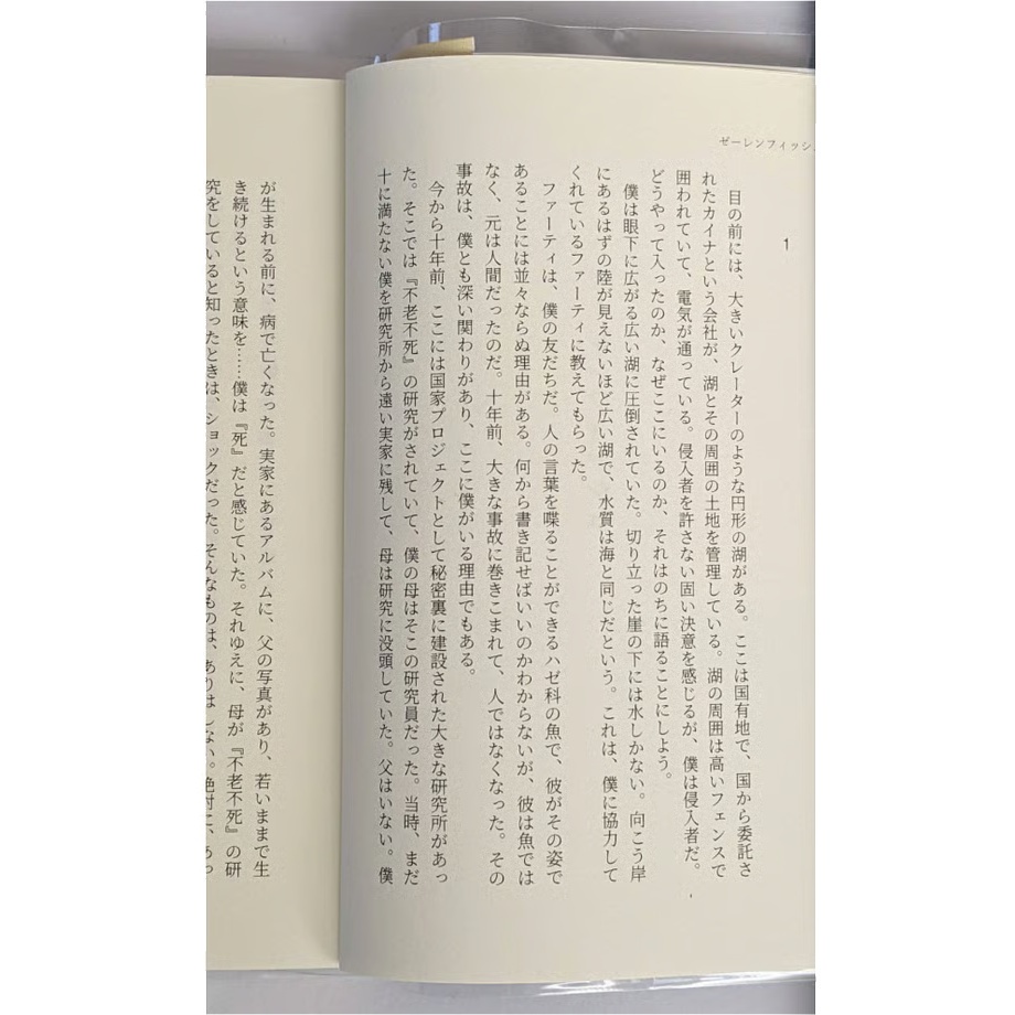 小説「ゼーレンフィッシュ」(文庫)