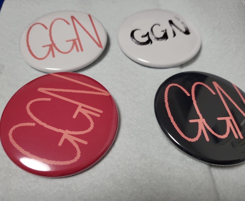 【GGN1】GGNオリジナル缶バッヂセット