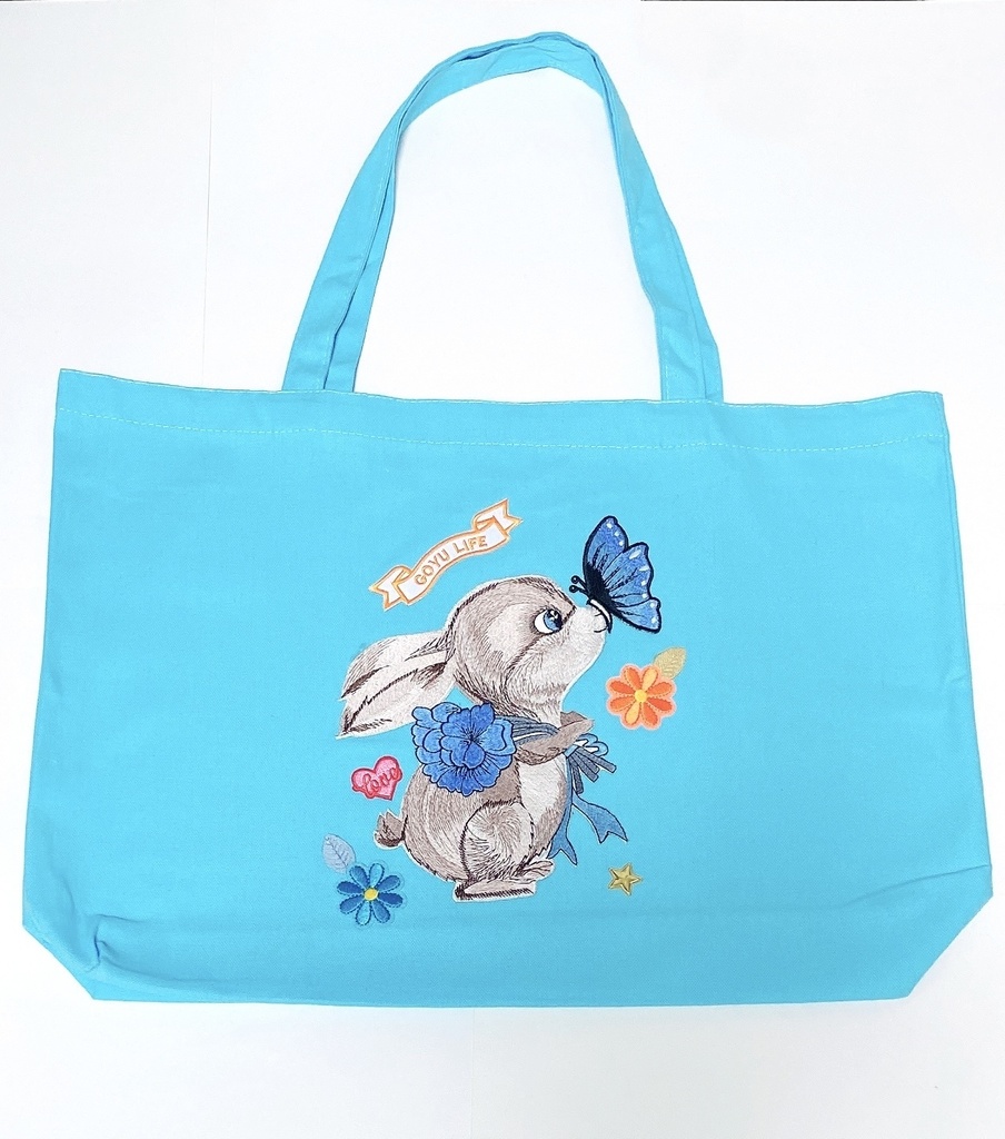オリジナル刺繍付・RABBITトートバッグ