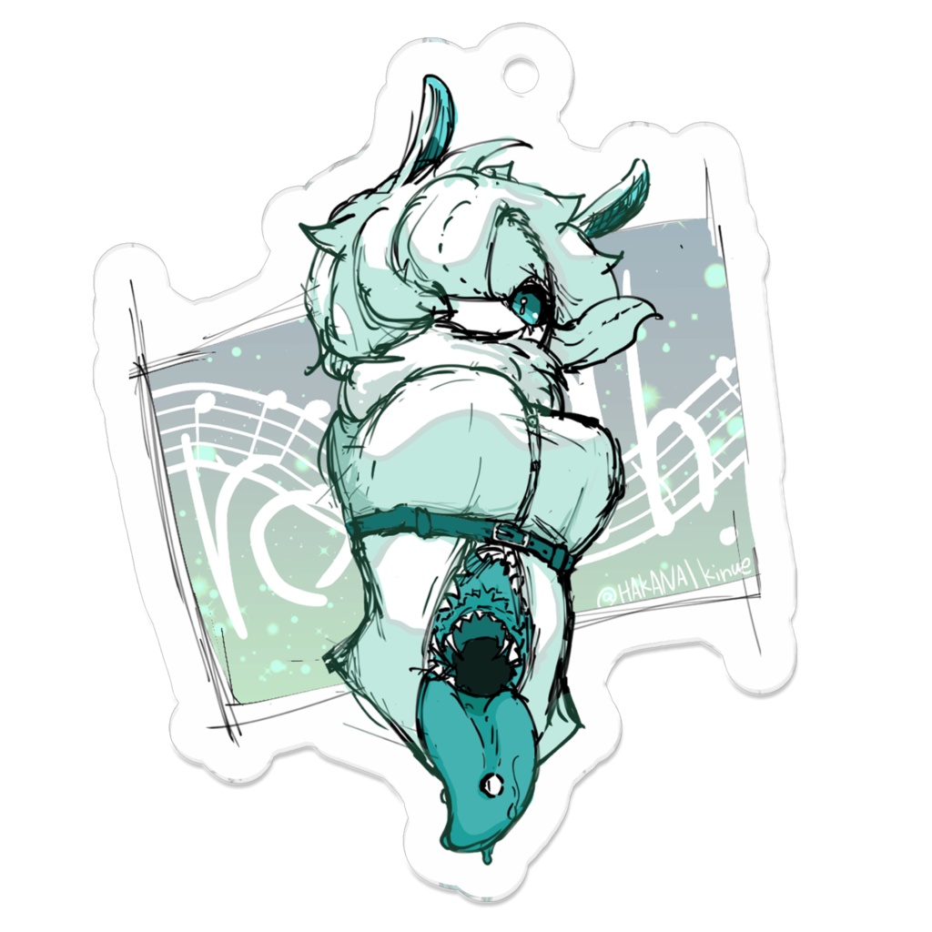 rough絹江アクリルキーホルダー