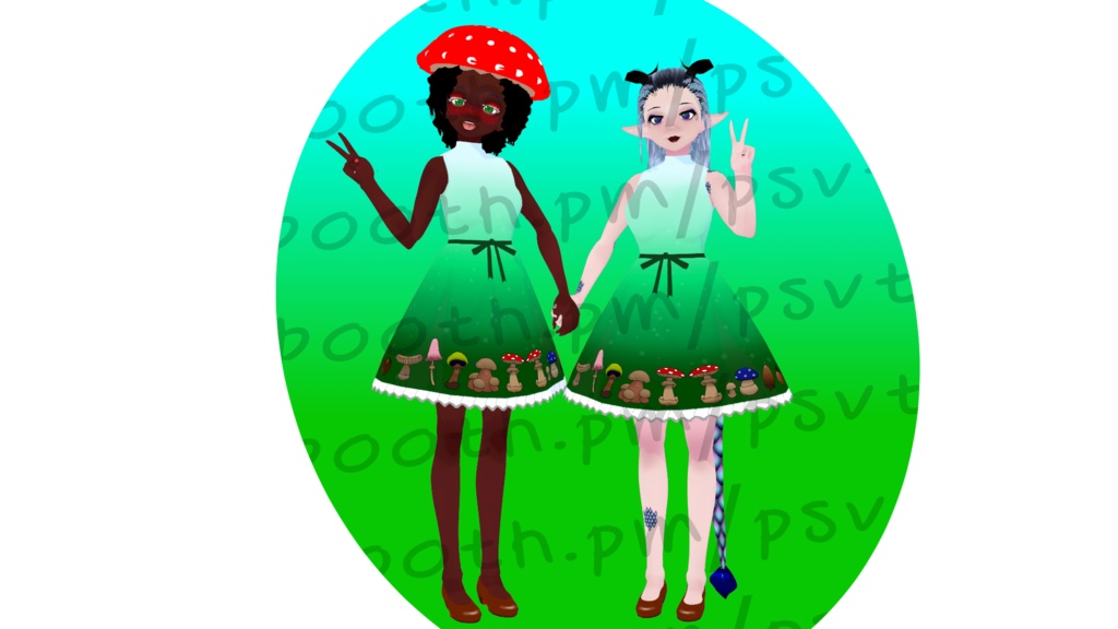 Short Sleeve Mushroom Dress