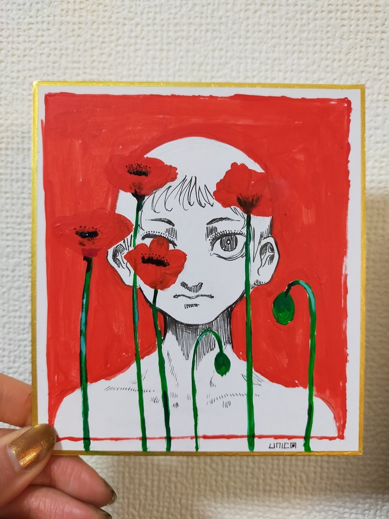 着彩原画『ポピー』