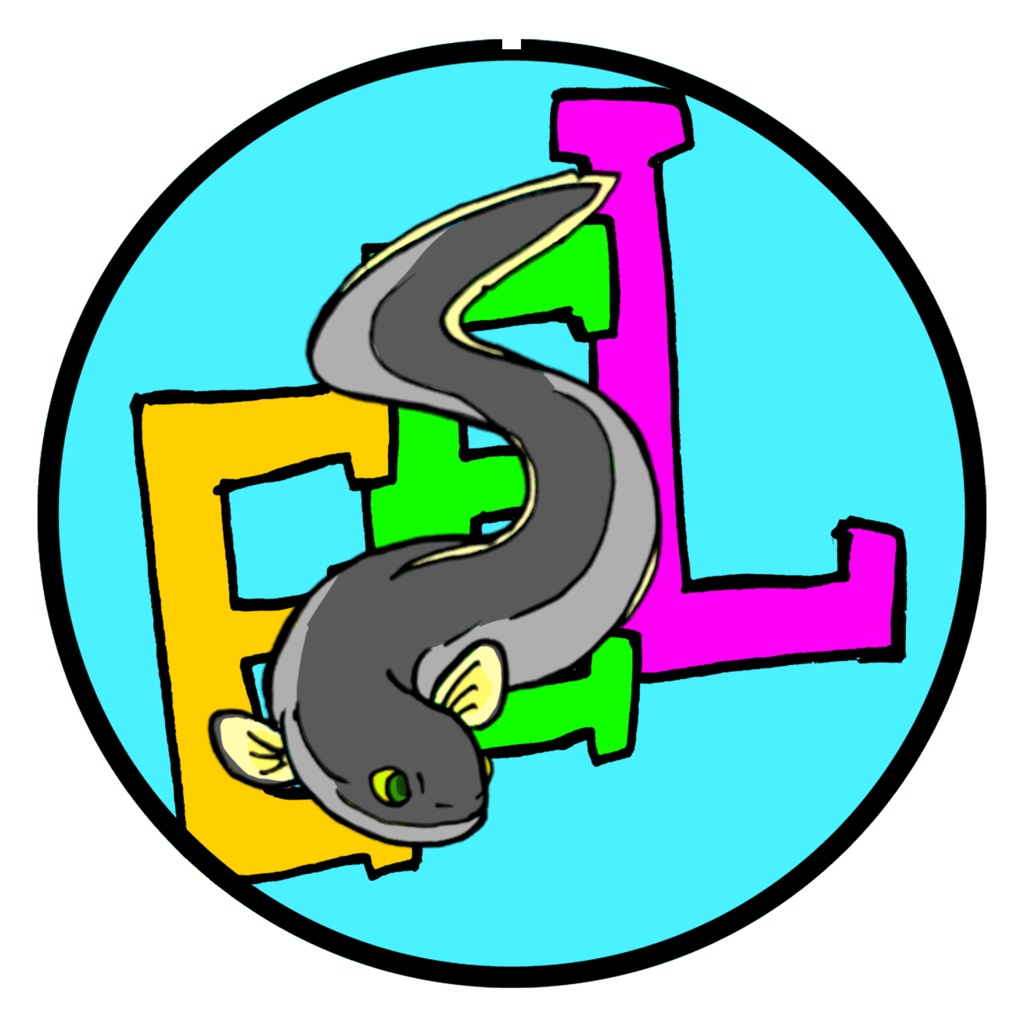 デフォルメ　ウナギ缶バッジ