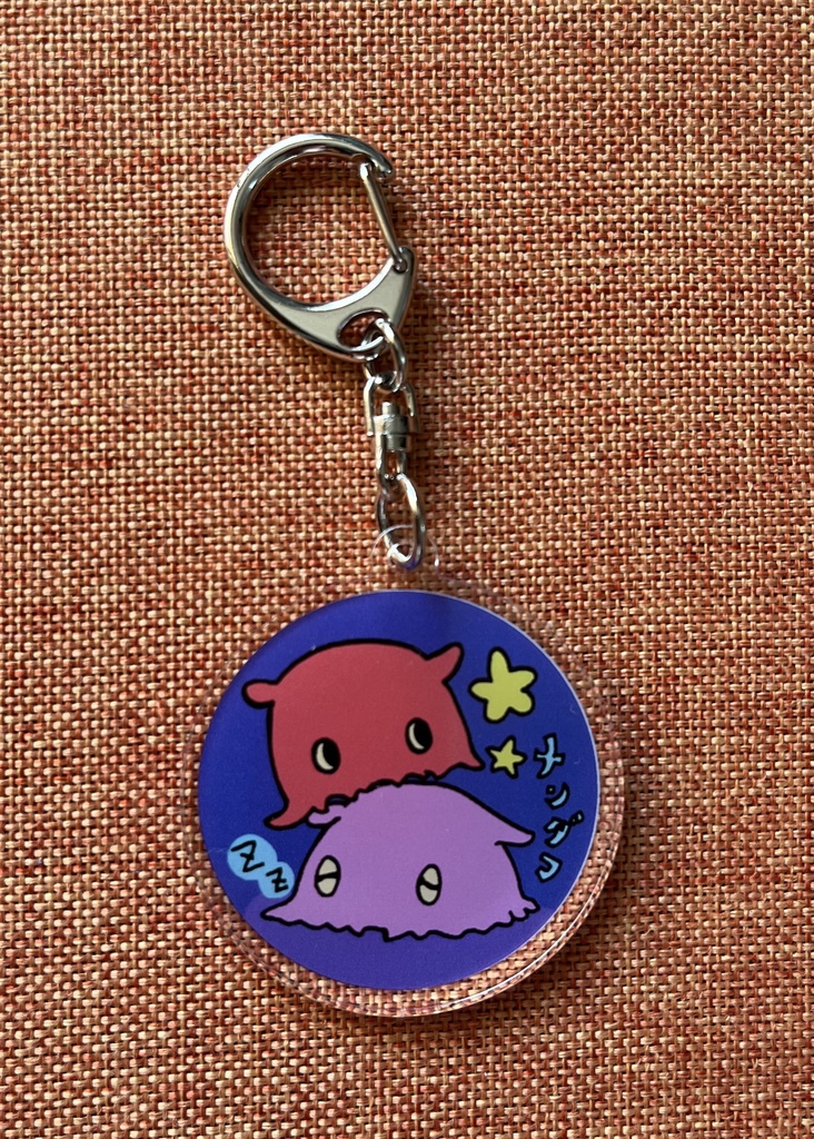 メンダコちゃん　ラウンドアクリルキーホルダー