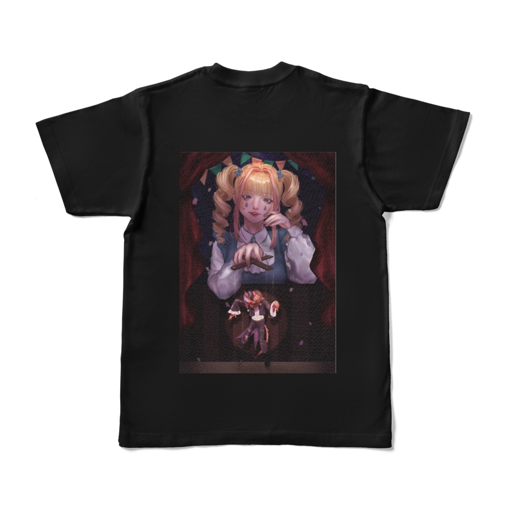 涙と悪魔の恐怖劇場Tシャツ(背面プリントのみ)