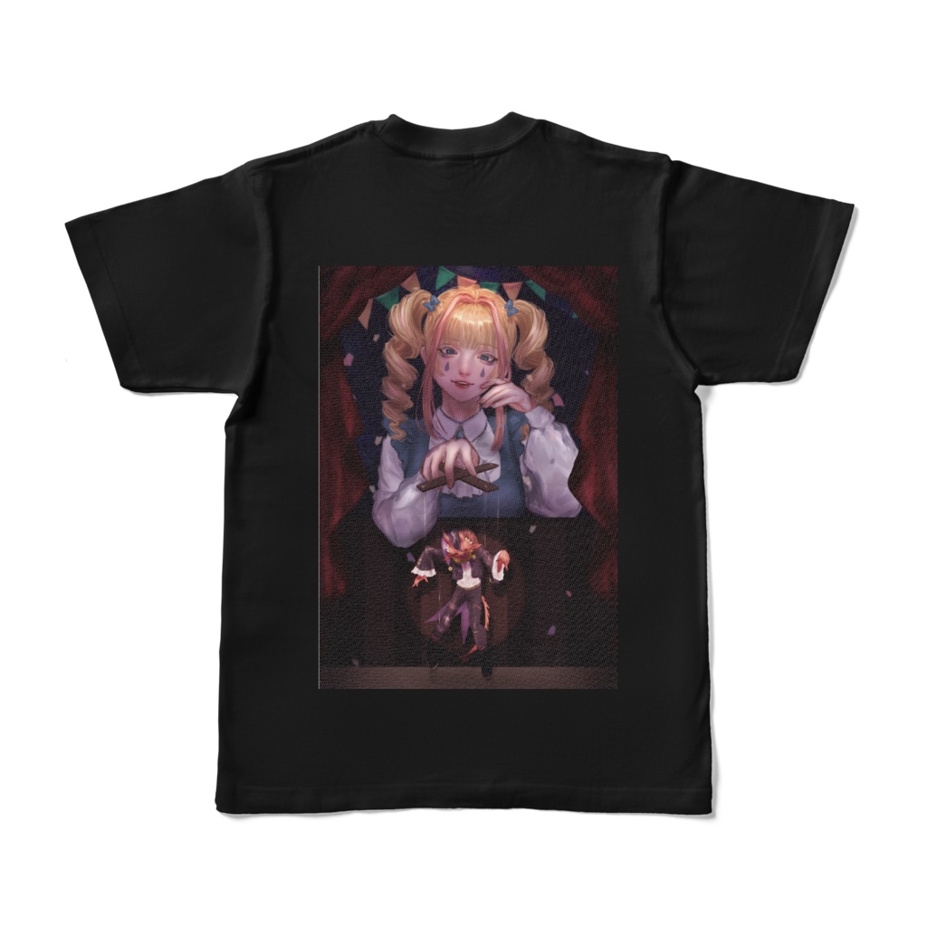 涙と悪魔の恐怖劇場Tシャツ(両面プリント)
