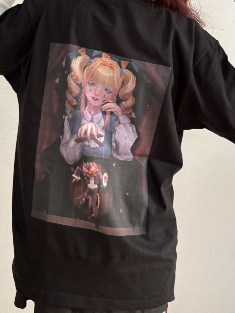 涙と悪魔の恐怖劇場Tシャツ(両面プリント)
