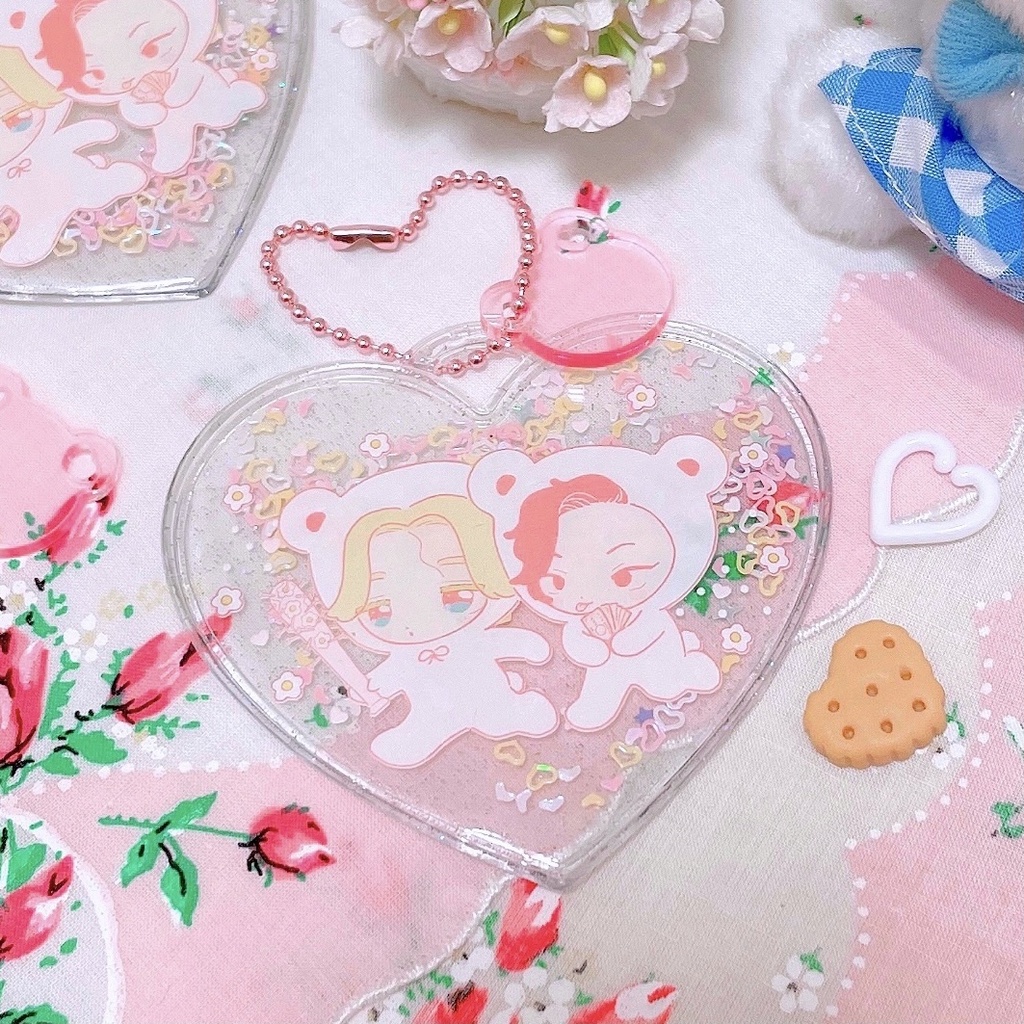 ココとイヌピーのハートネームタグ