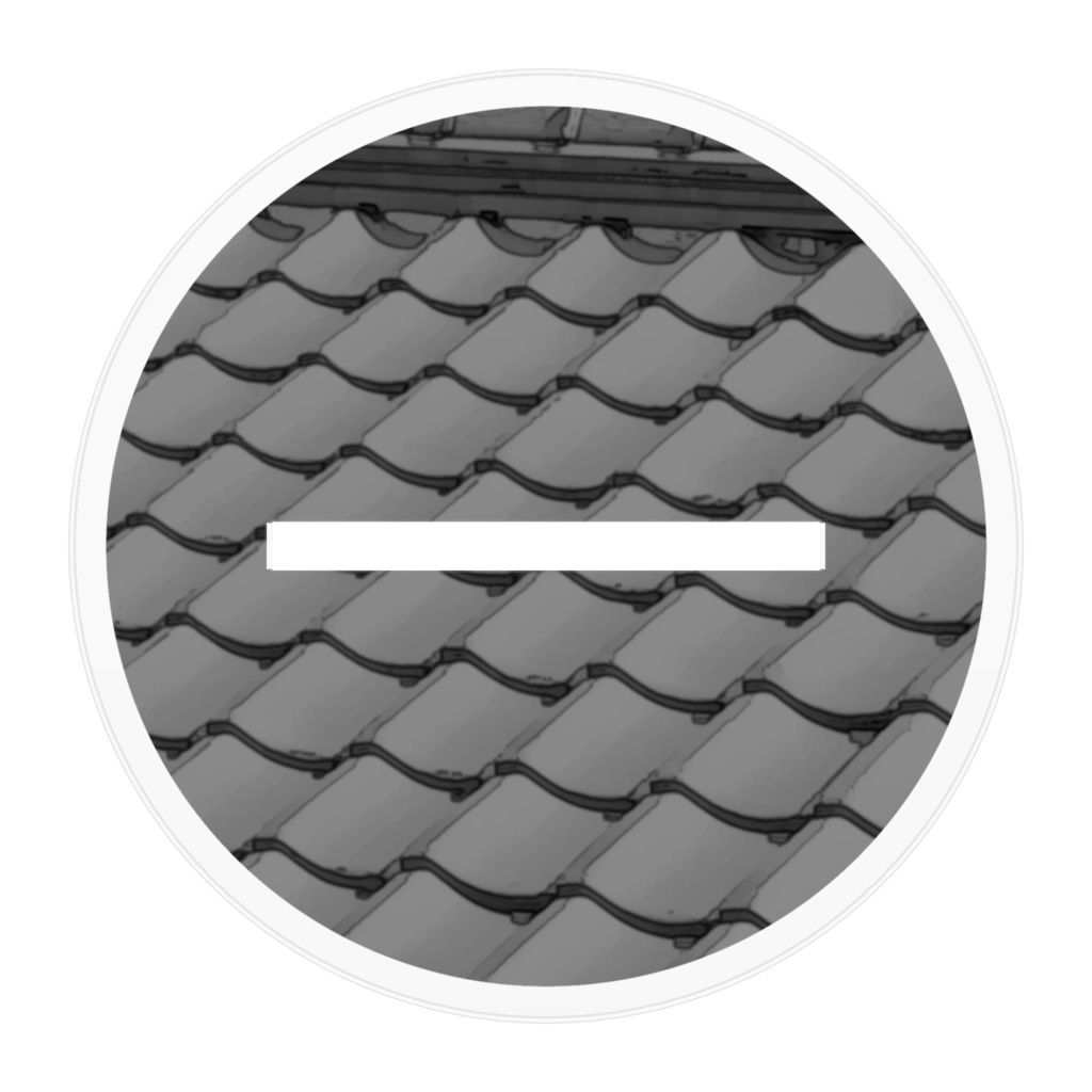 アクリル背景(屋根上の月夜桜)