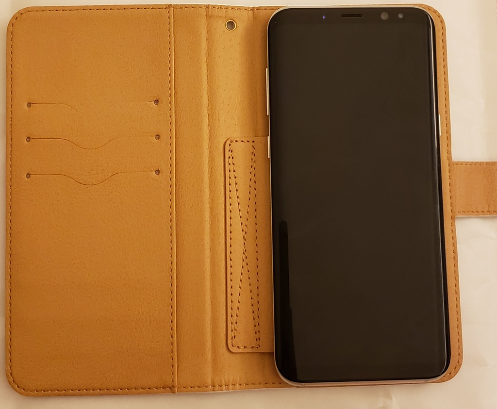 手帳型Androidケース(屋根上の月夜桜)