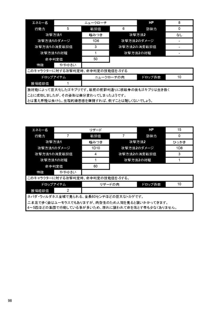 サンセットデイズTRPGルールブック