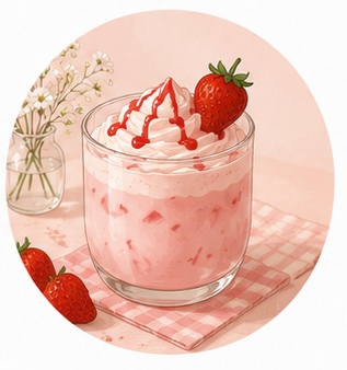 【カフェシリーズ】イチゴラテ