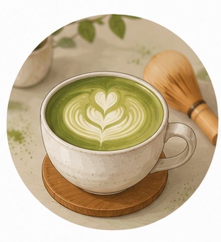 【カフェシリーズ】抹茶ラテ