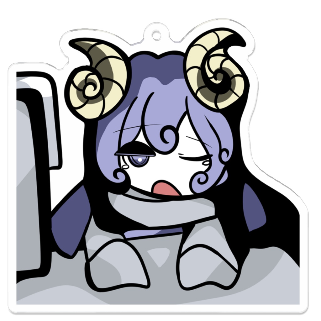 ねむたそうなひつじ アクリルキーホルダー