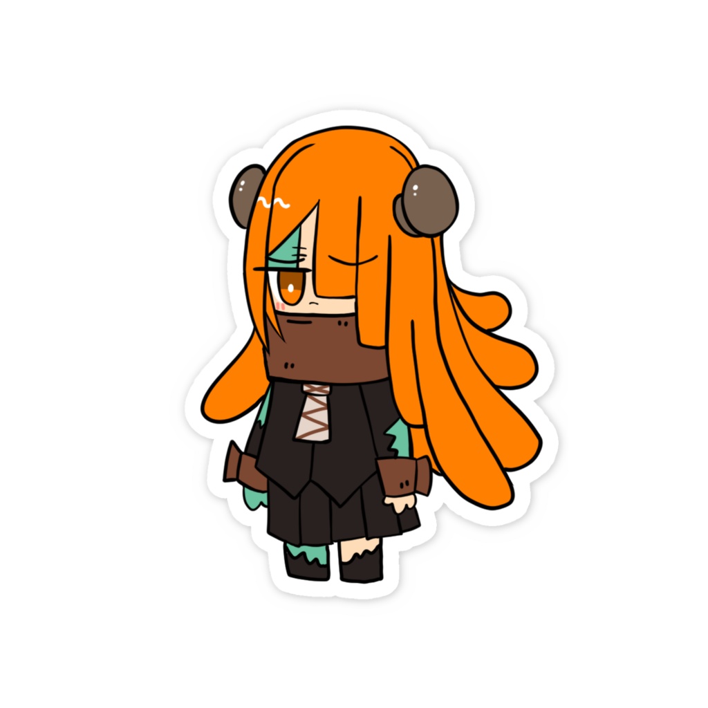 フランケンぽっとちゃん スマホに貼れる小ステッカー(2024ver)