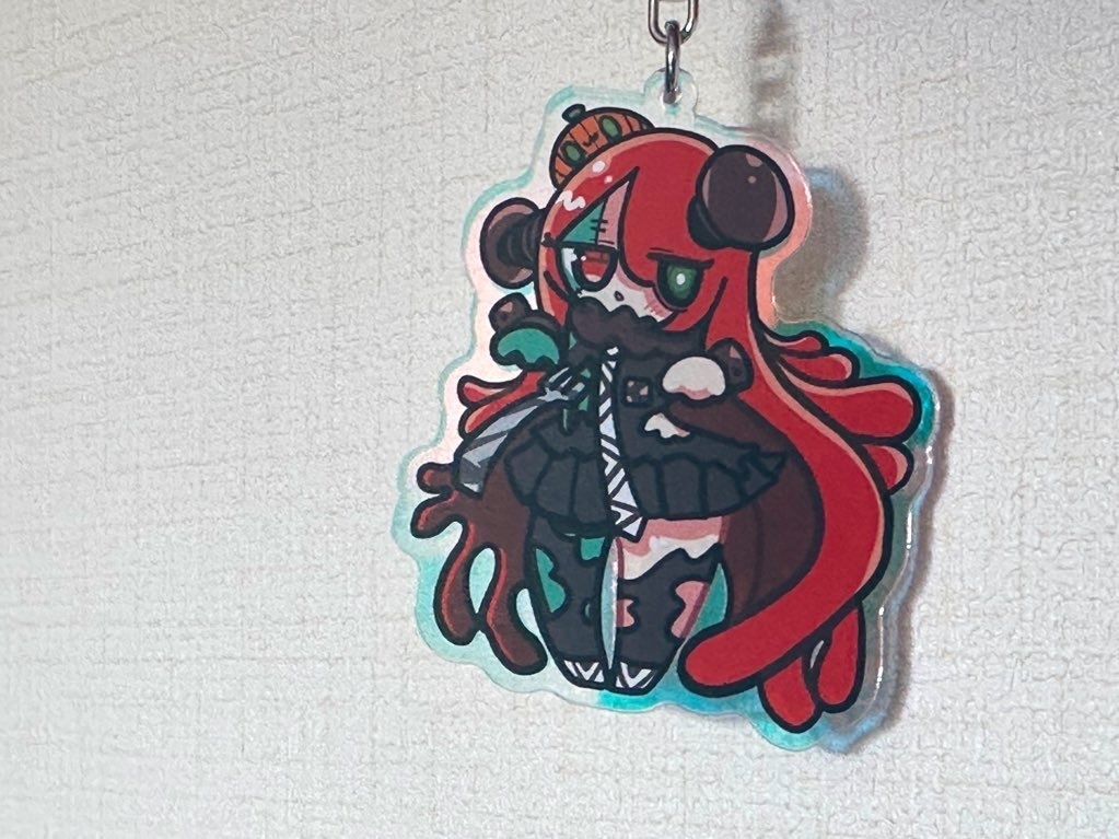 フランケンぽっとちゃん オーロラアクリルキーホルダー(2025ver)