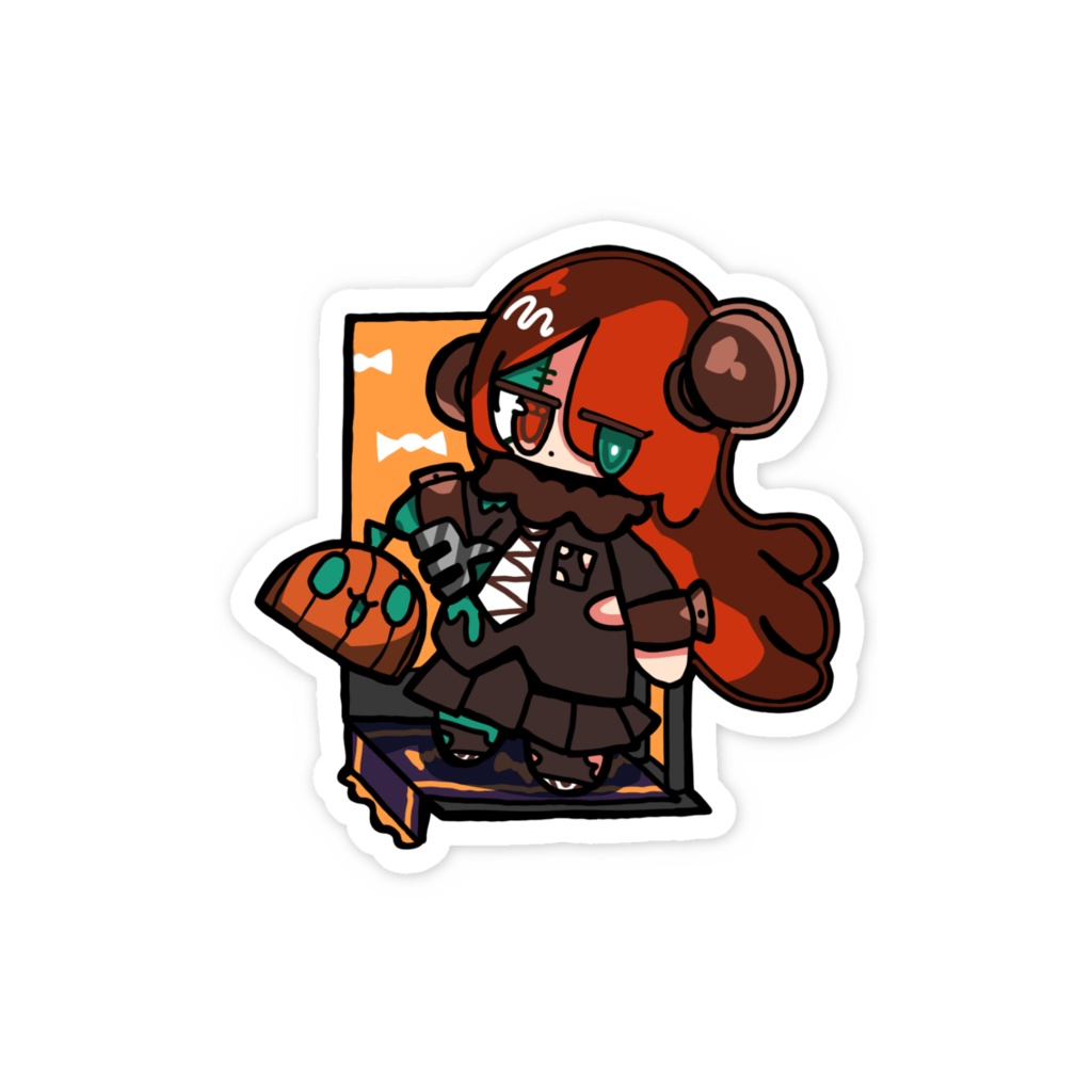 フランケンぽっとちゃん(2026ver)スマホに貼れるちょいステッカー