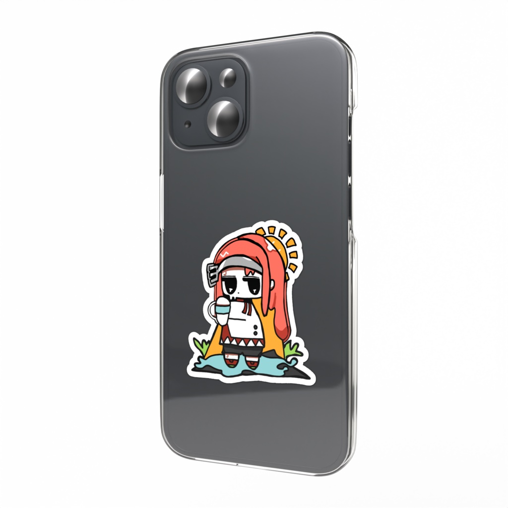 ランニングぽっとちゃんスマホに貼れるちょいステッカー