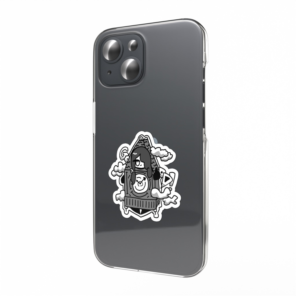 時計塔ぽっとちゃんスマホに貼れるちょいステッカー