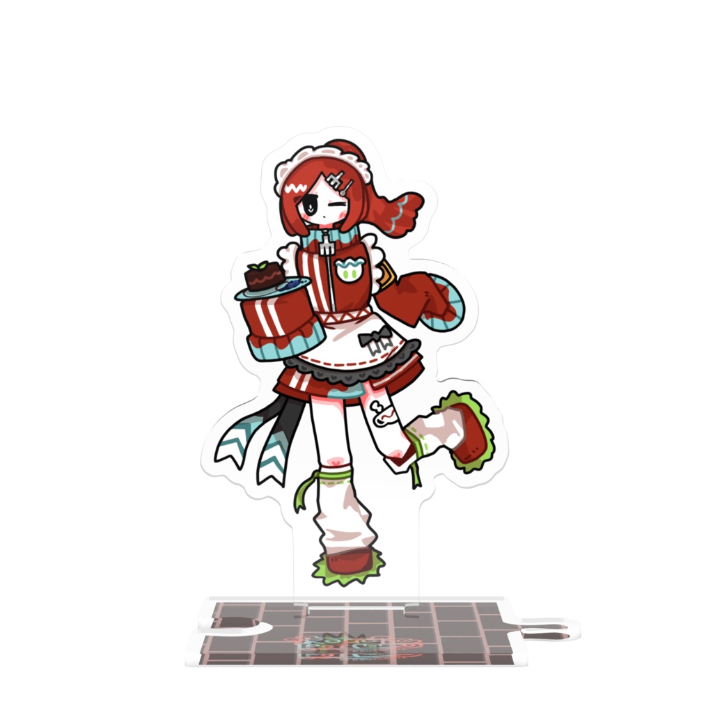 ジャージメイドぽっとちゃんつながるアクリルスタンド