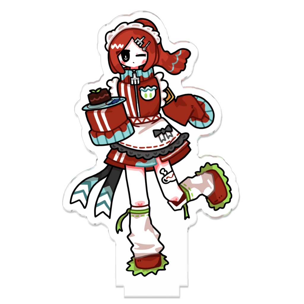 ジャージメイドぽっとちゃんつながるアクリルスタンド