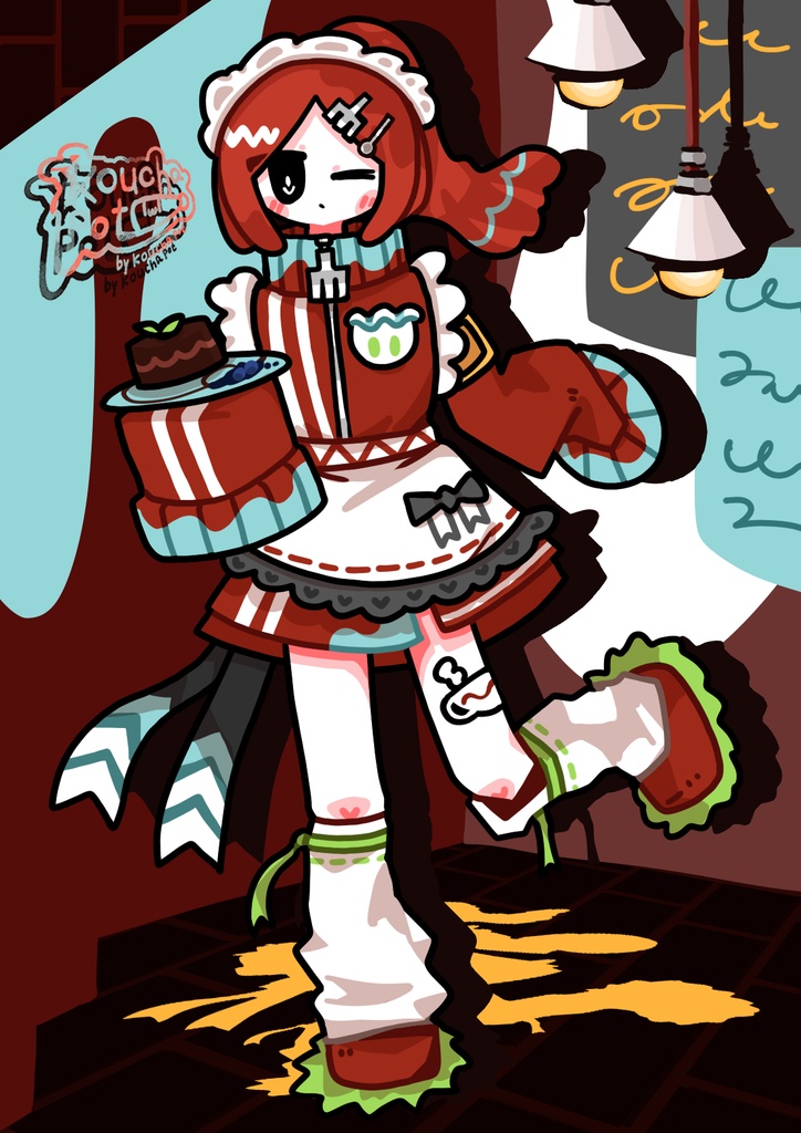 ジャージメイドぽっとちゃんつながるアクリルスタンド