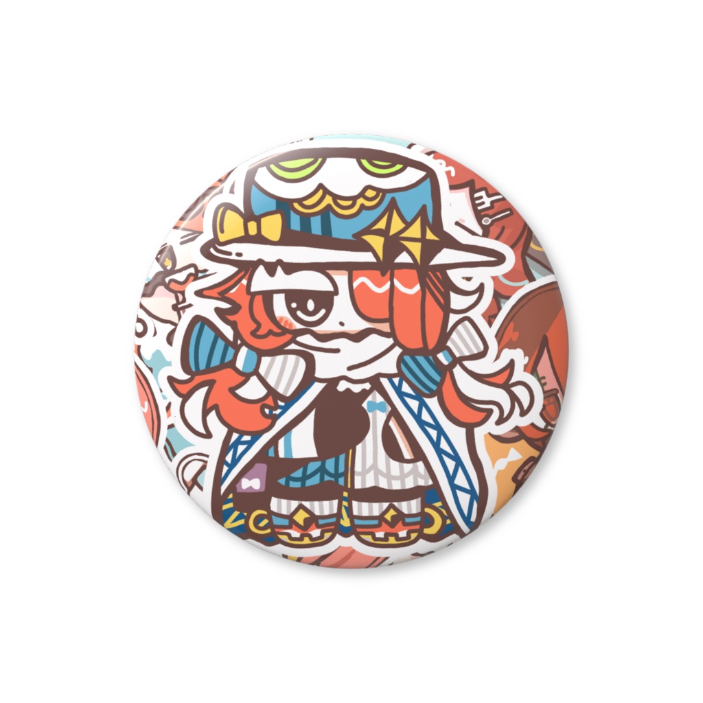 ロイヤルミルクな紅茶ぽっとちゃん缶バッジ