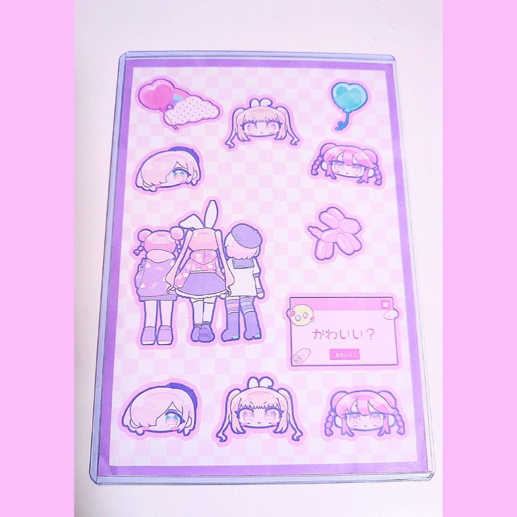 ハラジュク♡なかよしハーフカットシール