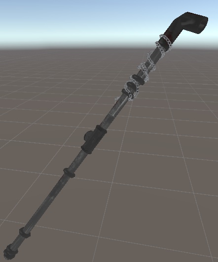 【無料】振り回せる鉄パイプ【MAギミック付き】