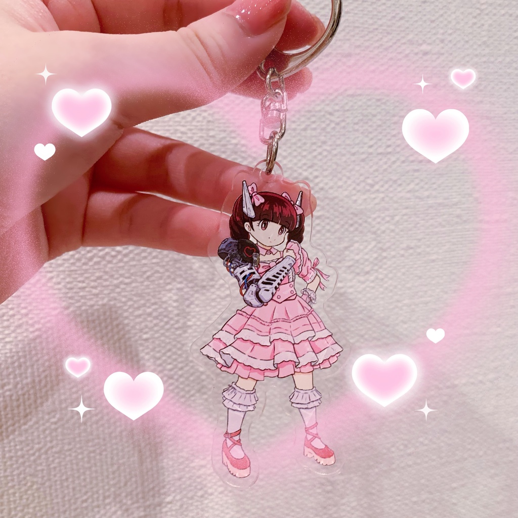 イラストアクリルキーホルダー
