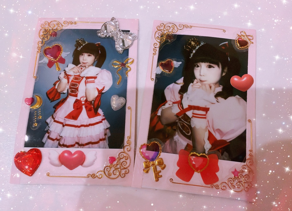 ♡新衣装♡魔法少女風デコチェキ♡