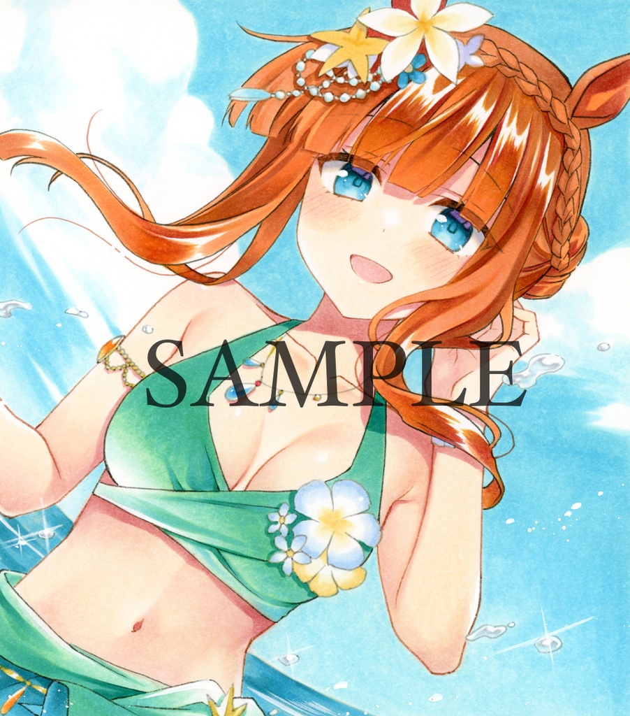 手描きイラスト*ウマ娘*サイレンススズカ*色紙