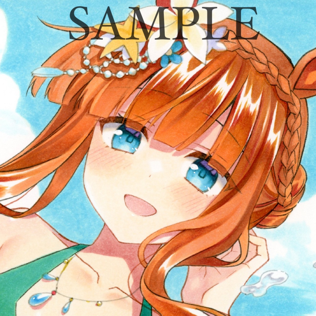 手描きイラスト＊ウマ娘＊サイレンススズカ＊色紙
