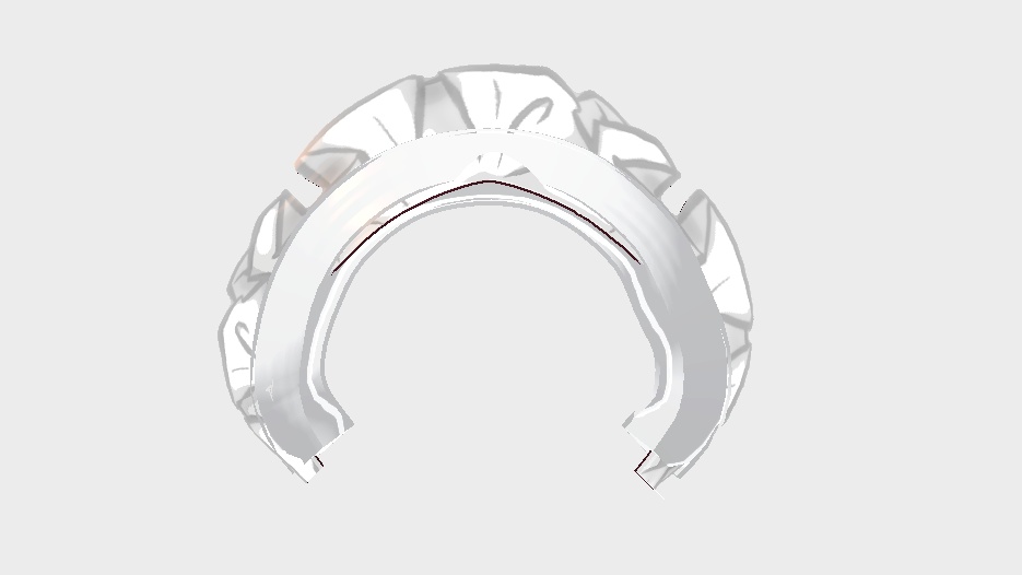 【VRoid正式版用】メイドカチューシャ_ヘアプリセット_髪型【無料配布】(old)