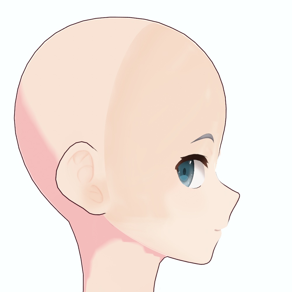 【VRoidファイル】メイド_顔プリセット【改変可】