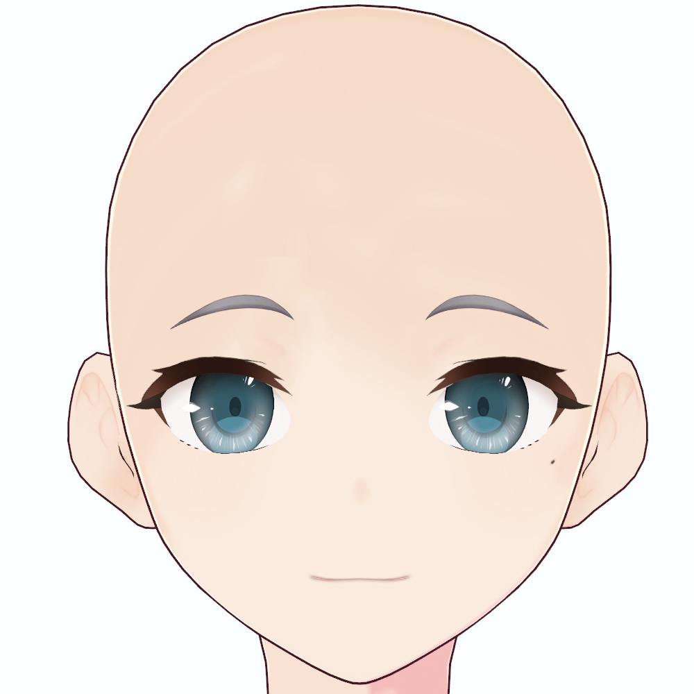 【VRoidファイル】メイド_顔プリセット【改変可】