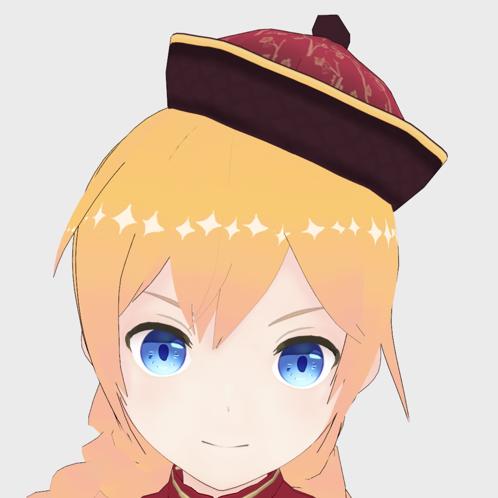 【VRoid正式版用】キョンシー帽_カスタムアイテム