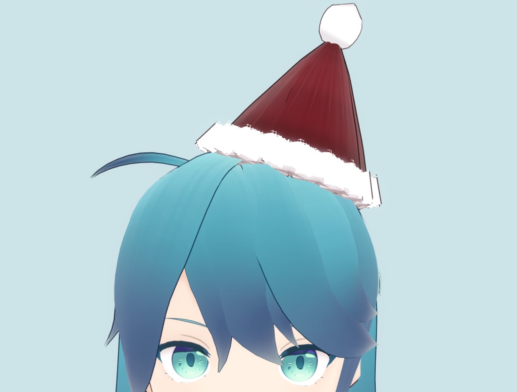 【VRoid正式版用】クリスマス帽子、パーティー帽子（髪プリセット_はね毛）