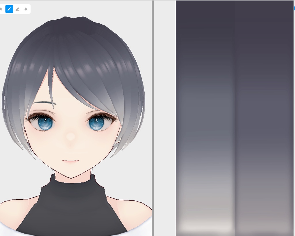 【VRoid】ヘアーテクスチャファイル(拡張子:psd、png、vroid)